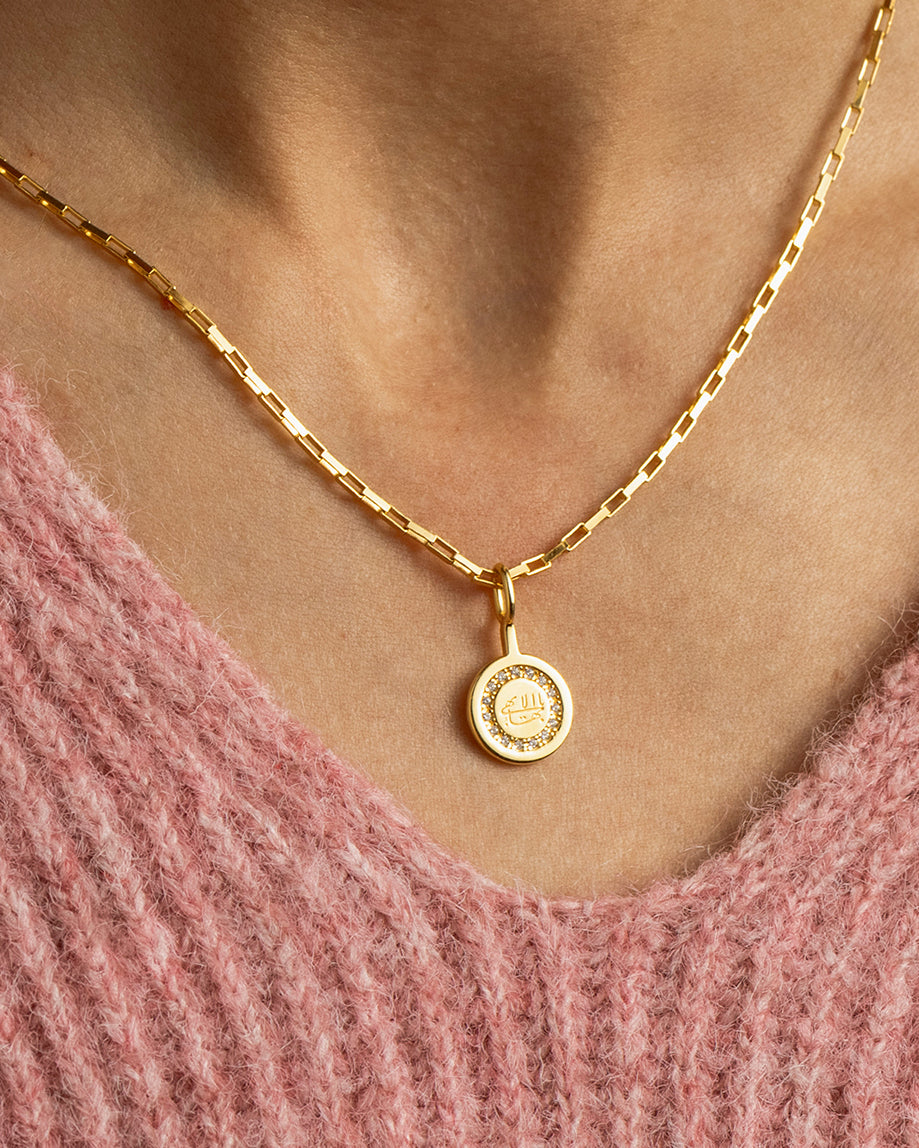 Divine Spirit Necklace Gold Vermeil — Ringstone Symbol
