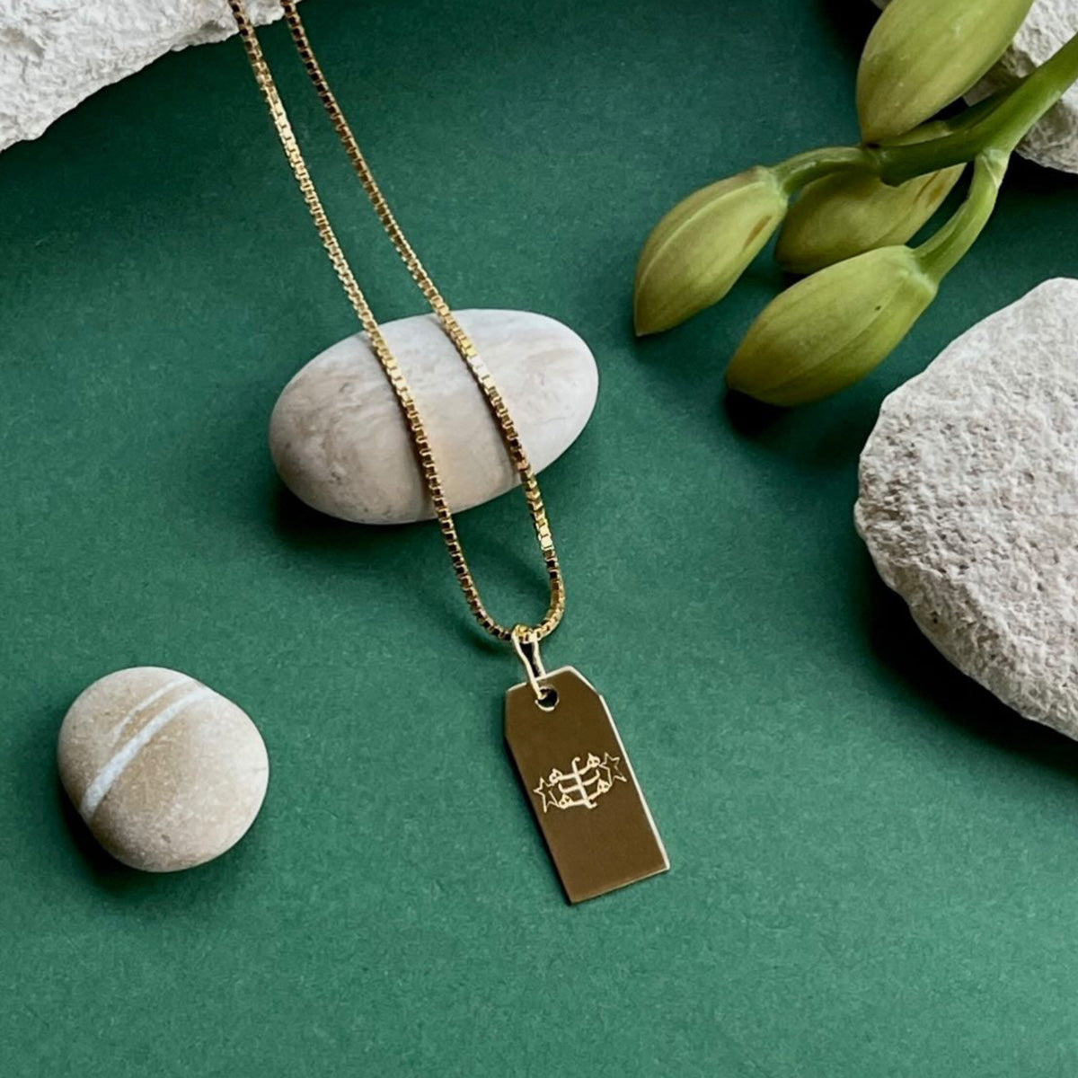 Glory Necklace Gold Vermeil — Ringstone Symbol