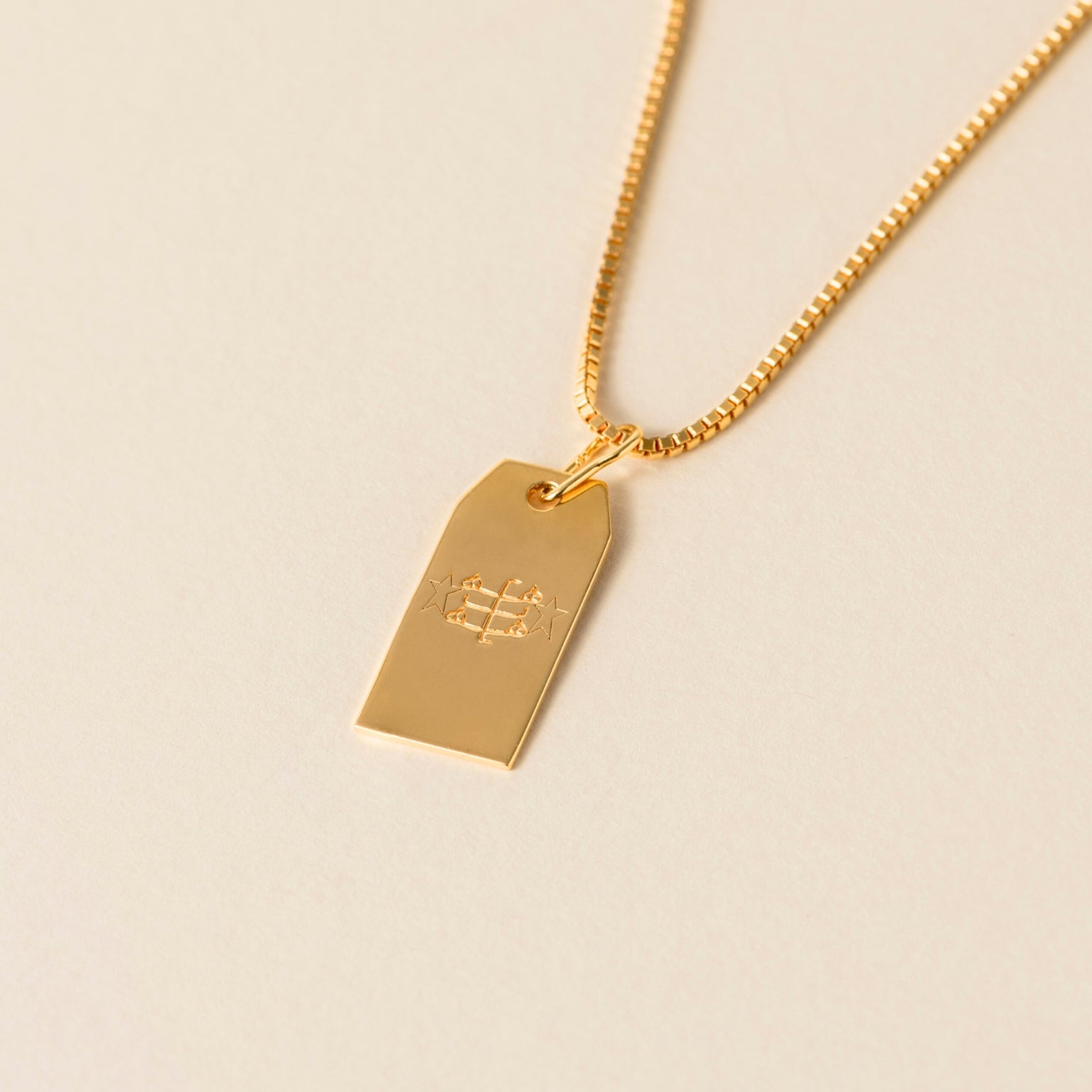 Glory Necklace Gold Vermeil — Ringstone Symbol