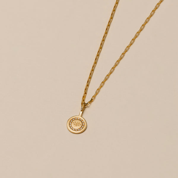 Divine Spirit Necklace Gold Vermeil — Ringstone Symbol
