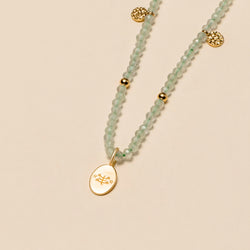 Luminous Bead Necklace Prehnite — Ringstone Symbol