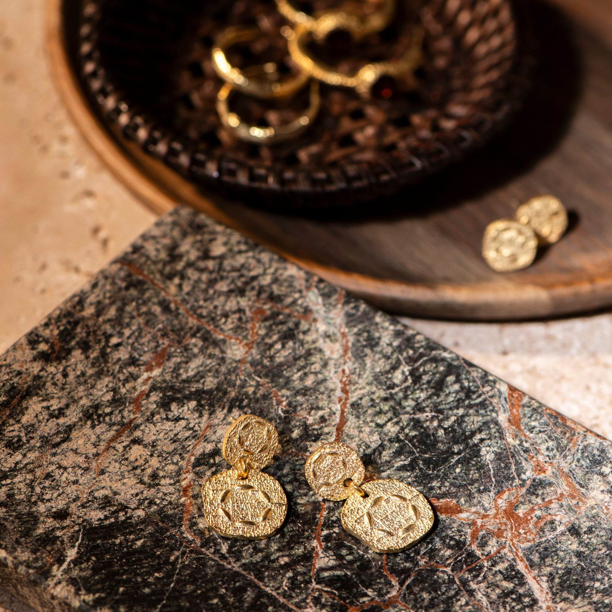 Layli Earrings Gold Vermeil