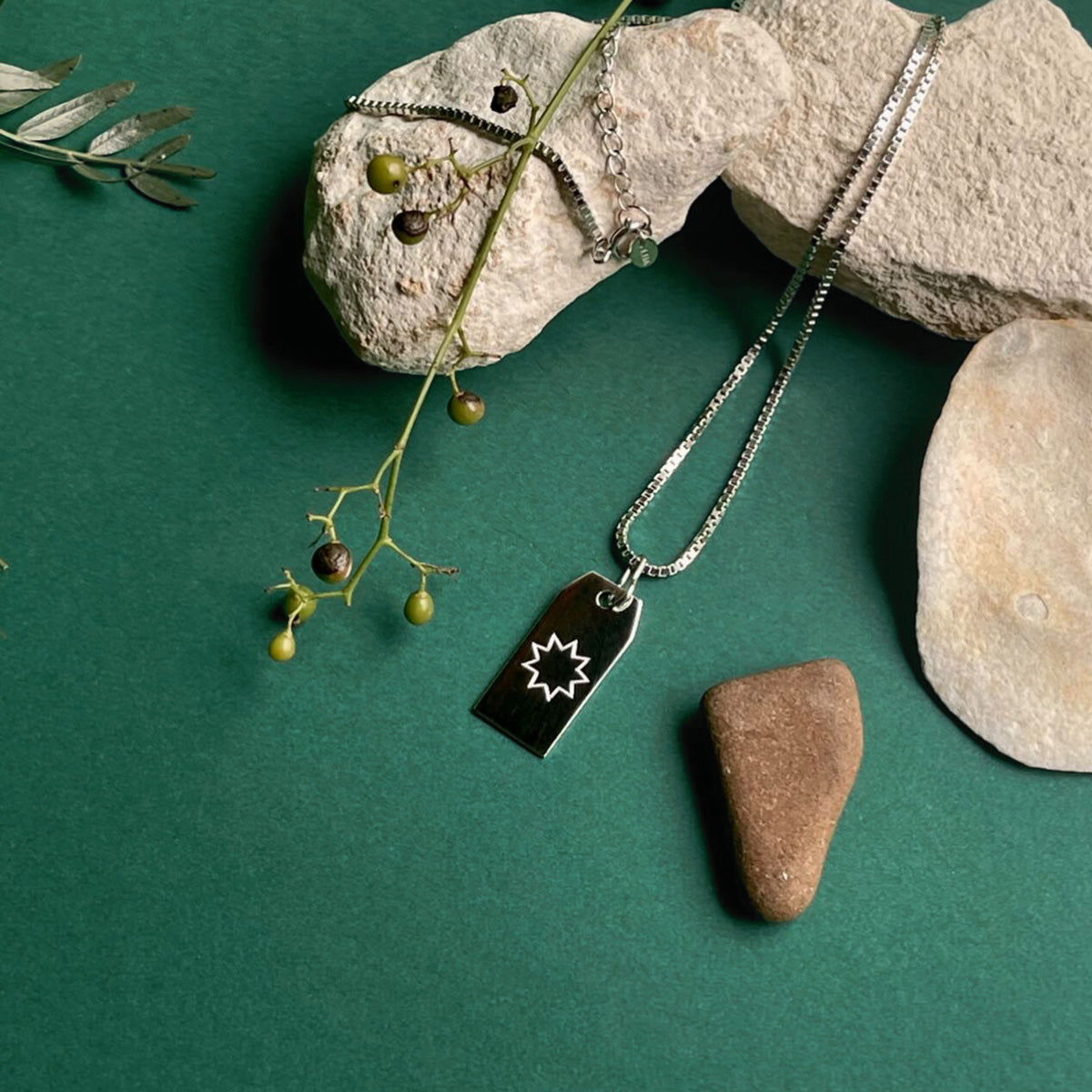 Glory Necklace Sterling Silver — Nine Pointed Star
