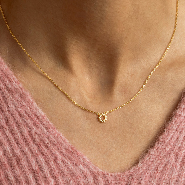 Brightest Star Necklace Gold Vermeil