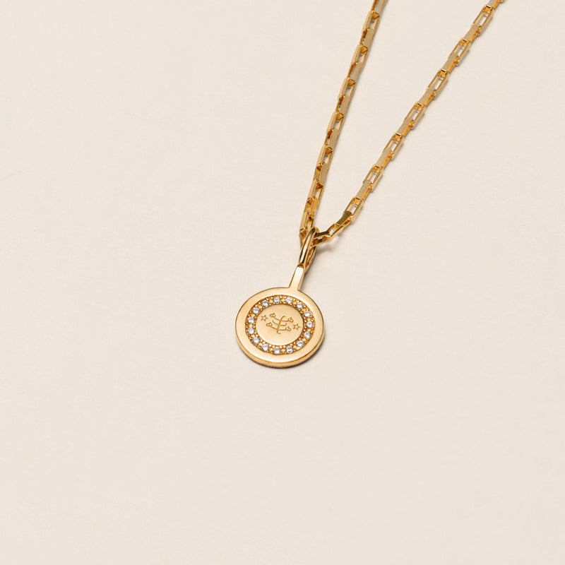 Divine Spirit Necklace Gold Vermeil — Ringstone Symbol