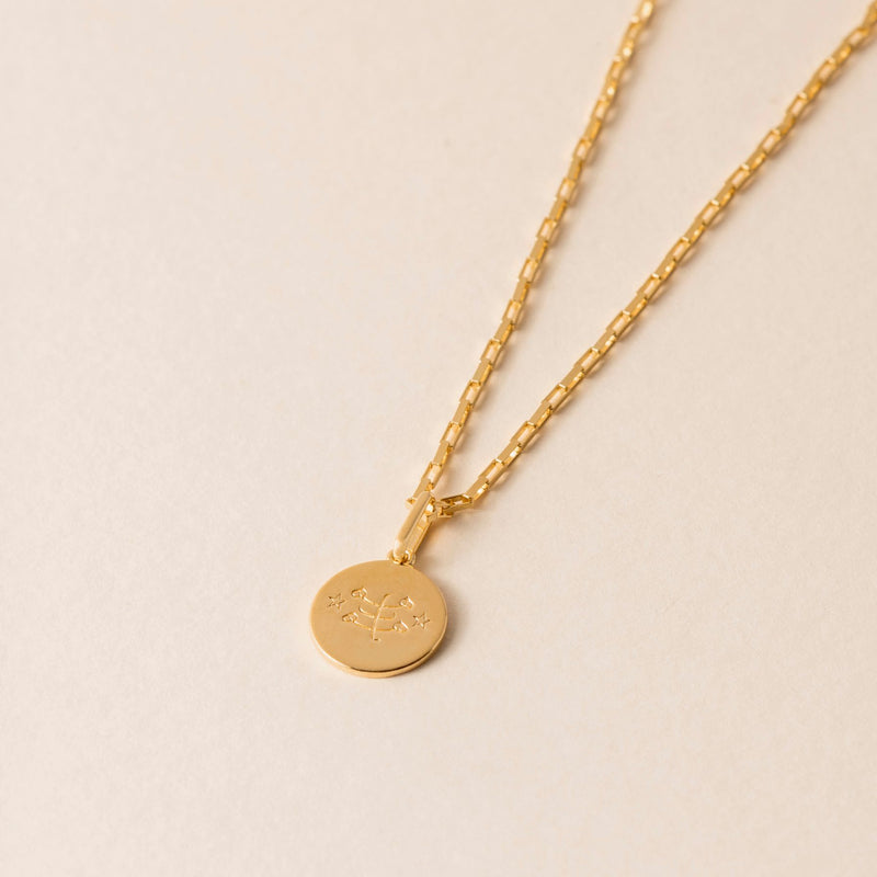 Shining Unity Necklace Gold Vermeil — Ringstone Symbol