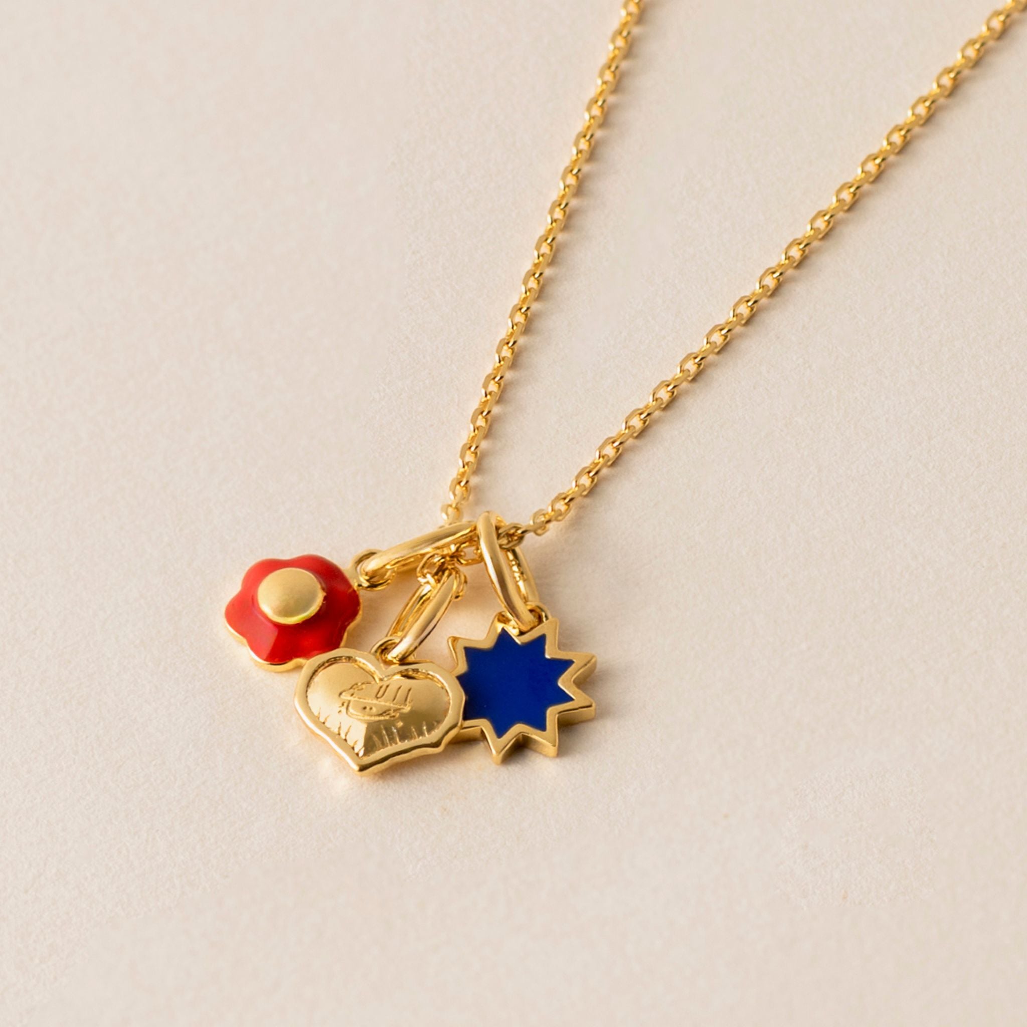Tiny Heart Necklace Gold Vermeil