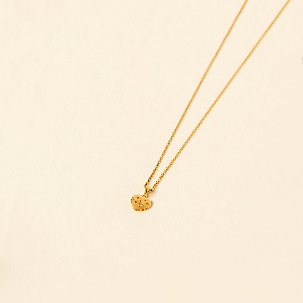 From the Heart Necklace Gold Vermeil