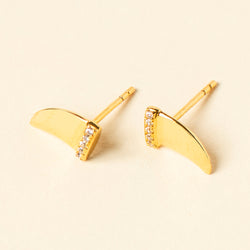 Samin Stud Earrings Gold