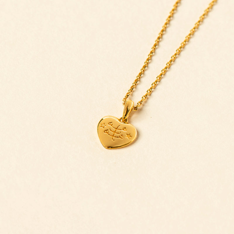 From the Heart Necklace — Solid 14k Gold